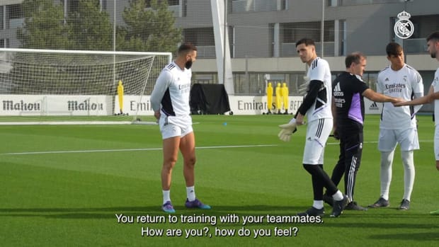 Benzema: 'I'm happy to be back with the team'